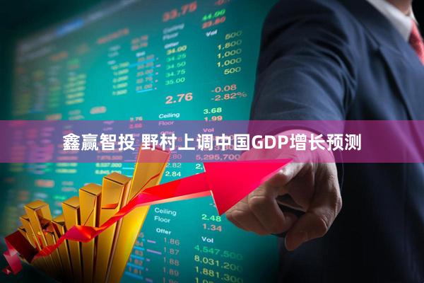 鑫赢智投 野村上调中国GDP增长预测